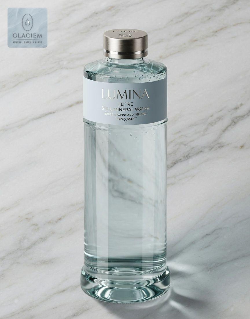 Glaciem Still Mineral Water 1 L Glass