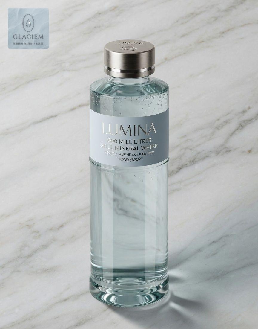 Glaciem Still Mineral Water 500 ml Glass
