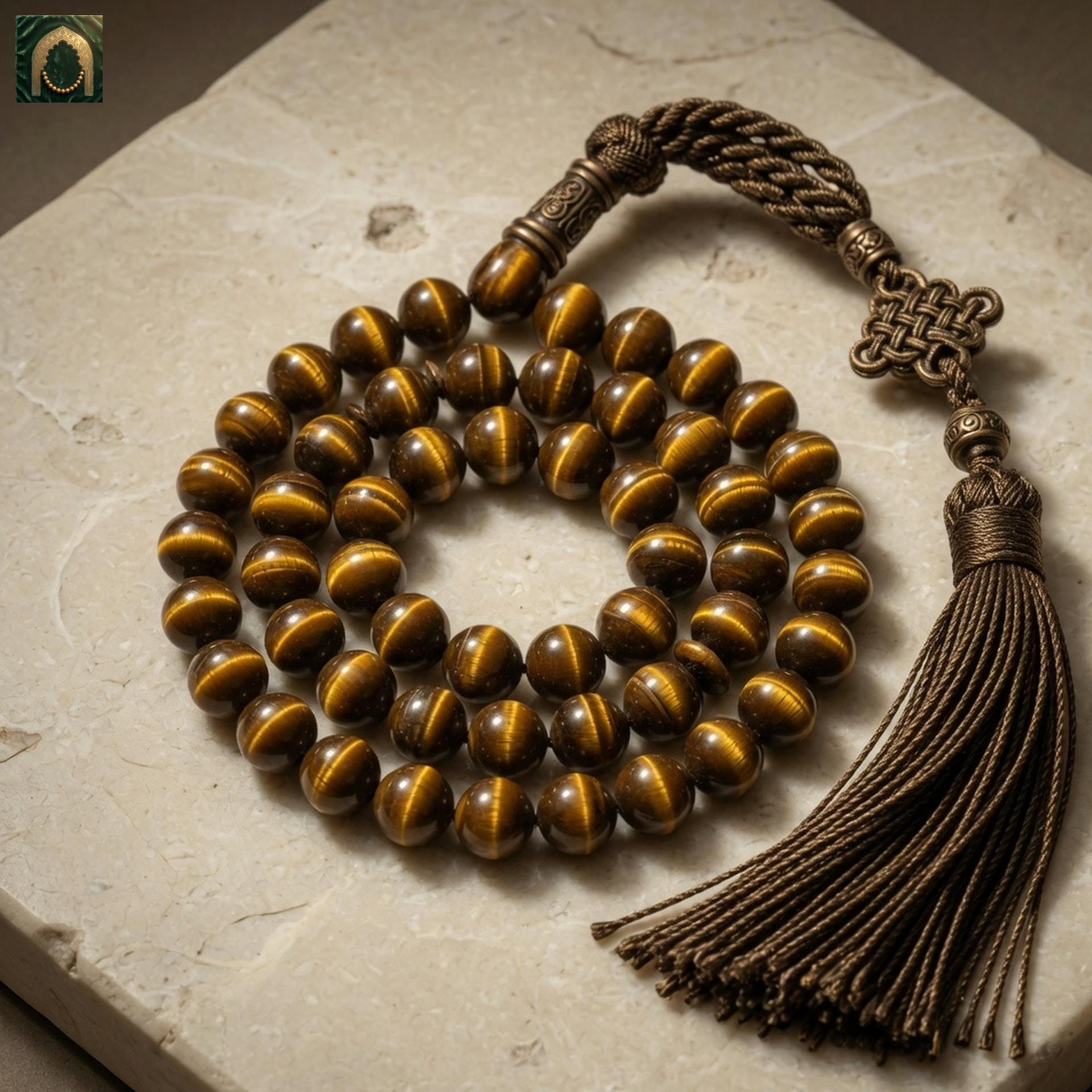 Al-Namazi Tiger Eye Tasbih (99 beads)