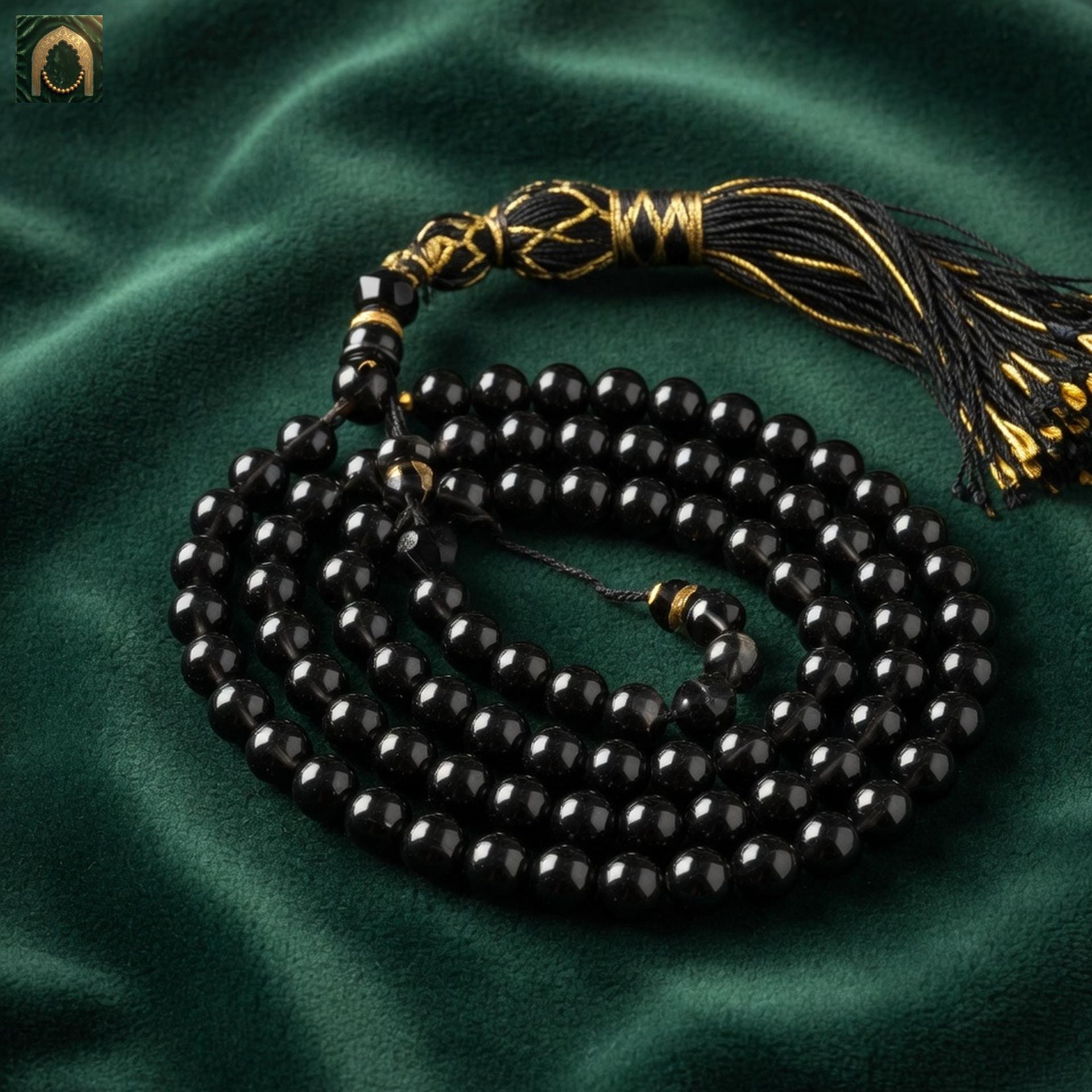 Al-Namazi Black Onyx Tasbih (99 beads)