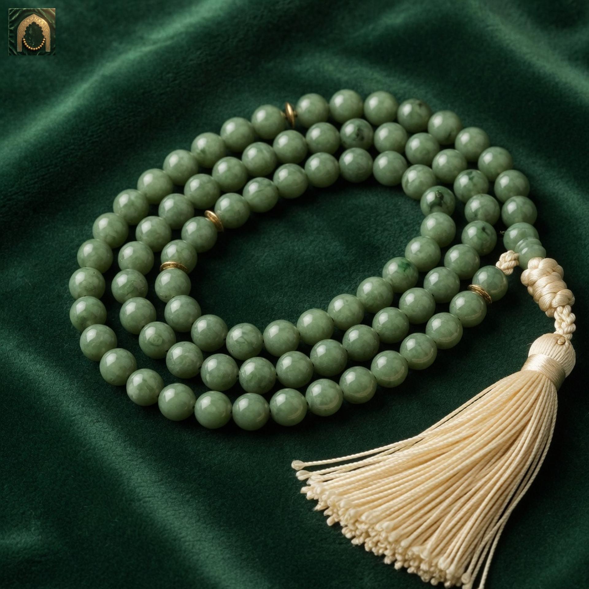 Al-Namazi Nephrite Jade Tasbih (99 beads)